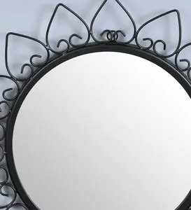 Miroir mural décoratif rond design contemporain pour la décoration murale du salon et de la chambre à coucher à des prix abordables - Product Image 3