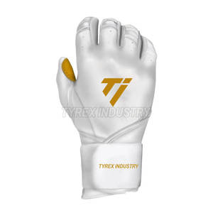 Baseball Batting Gloves Bruce <b>Bolt</b> style Pro Style Leather Feel Durable Grip for Practice and Match Use - Product Image 3