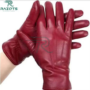Gants en cuir Razorts pour hommes, gants de conduite doux et réels, gants de protection tendance avec un matériau de haute qualité, gants en cuir - Product Image 5