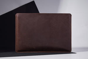 Wholesale Customized Logo Lightweight Portable Genuine Leather Protective Extra Slim <b>Laptop</b> Sleeves for All <b>Laptops</b> LS-0116 - Product Image 5