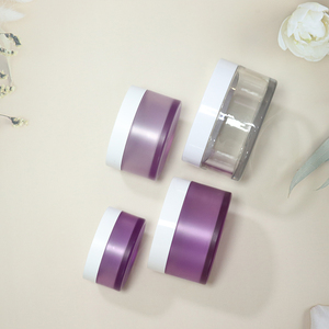 MAYSURE Récipient de <span class=keywords><strong>baume</strong></span> à lèvres mat à large bouche 10ml 15ml Pot de crème cosmétique pour les yeux et le visage vide et rond en plastique PET givré avec couvercle - Product Image 1