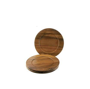 Assiette de service pour chargeur en bois, assiettes rondes de remplissage en bois d'acacia pour les collations alimentaires à bas prix avec vente - Product Image 2