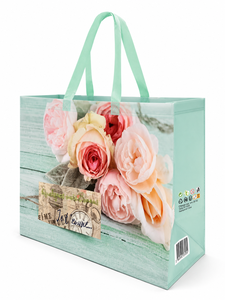 Bolsa de Compras Reutilizable de Tela No Tejida Resistente con Asas y Cierre de Cordón, para Regalos, Compras, Empaquetado Casual y Simple - Product Image 3