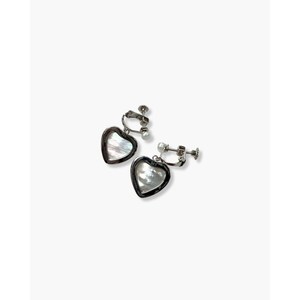Pendientes de Perlas Blancas en Forma de Corazón con Perlas Auténticas - Product Image 3
