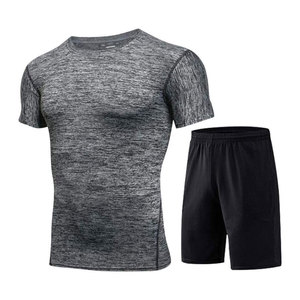 Nuevo precio barato Hombres Conjuntos de compresión Camisa y pantalones de compresión de secado rápido con logotipo personalizado Gimnasio Fitness - Product Image 3