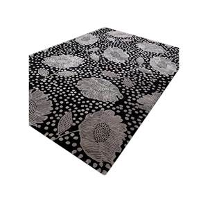 Hacienda Floral & Striped <b>Hand</b> <b>Tufted</b> Wool & Viscose <b>Rug</b> Tra-14892 Rectangular Plush for Home Living Room or Hallway - Product Image 2
