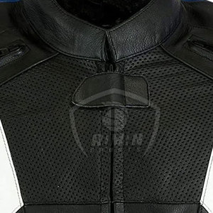 Veste de moto d'hiver coupe-vent en cuir véritable avec logo personnalisé, best-seller, prix de gros raisonnable - Product Image 5
