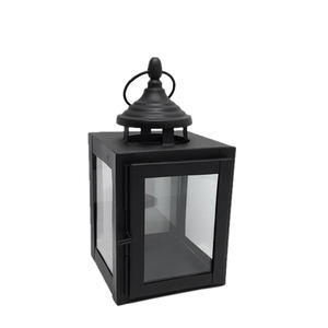 Juego decorativo azul cielo de 3 farolillos de Metal para el hogar y decoración de iluminación navideña farol colgante hecho a mano a granel - Product Image 2