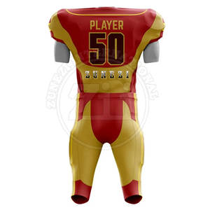 Tenue d'entraînement de football américain respirante, grande taille, manches courtes, design personnalisé, best-seller - Product Image 2