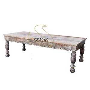 Mesa central de socorro antigua tallada de la mejor calidad de origen indio para sala de estar disponible para compradores de todo el mundo - Product Image 1