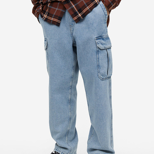 กางเกงออกกำลังกายขาผอมของผู้ชายกางเกงวอร์มยาวคาร์โก้ลำลอง - Product Image 5