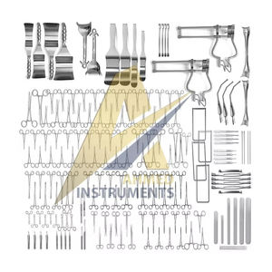 Instruments chirurgicaux médicaux en acier inoxydable de qualité supérieure pour laparotomie de 197 pièces par SUAVE INSTRUMENTS SURGICAUX - Product Image 1