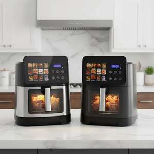 Friteuse à <span class=keywords><strong>air</strong></span> professionnelle <span class=keywords><strong>de</strong></span> grande capacité 9,5 L, écran tactile numérique, double chauffage, sans huile, four intelligent - Product Image 5