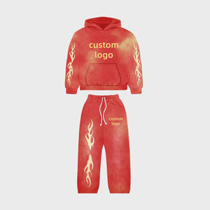 ชุดกางเกงวอร์มขนแกะใส่ได้ทั้งชายและหญิงผลิตจากผ้าเทอร์รี่ฝรั่งเศสที่มีฮู้ดและ100% ลายสก๊อตวัสดุผ้าฝ้าย - Product Image 2