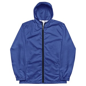 Vente en gros 2025 vestes coupe-vent d'hiver amples légères surdimensionnées personnalisées à fermeture éclair de couleur bleue unie OEM - Product Image 1