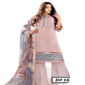 Trajes de mujer completamente bordados de 3 piezas de alta calidad, hermosa colección elegante, marcas de moda indias paquistaníes inspiradas para - Product Image 1