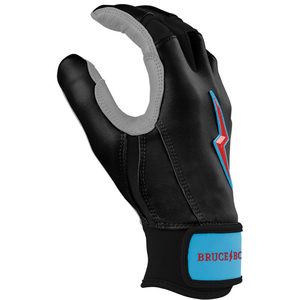 Brucebolt Style Batting Gloves 100% Premium Cabretta Leather Baseball Batting Gloves - Product Image 3