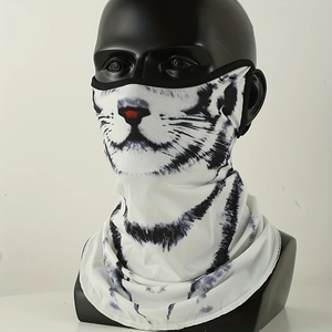 Masque de cyclisme à écran UV avec motif de chat 3D en gros, séchage rapide, respirant, couvre-visage complet, bandana, protection solaire, voile - Product Image 2