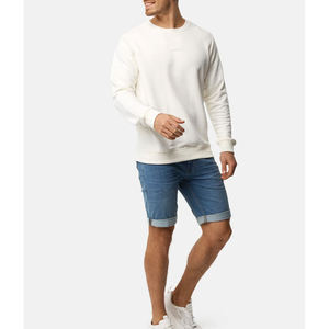 Shorts en jean délavés de couleur bleue pour hommes, pas chers - Product Image 3