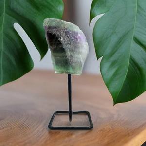 Meilleure qualité cristal naturel oeil de tigre pierre précieuse brute brute sur support en métal spécimen de cristal de guérison art brut artisanat art - Product Image 2