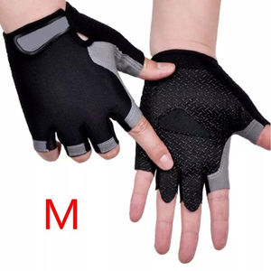 Guantes de Cuero de Primera Calidad para Ciclismo, Medios Dedos, con Logotipo Personalizado, para Verano, Ciclismo, Escalada, Entrenamiento, Fabricados en Pakistán - Product Image 6