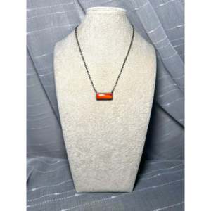 Collier Chassily Belone en huître épineuse et argent sterling avec incrustation de coquillage sertie clos - Product Image 3
