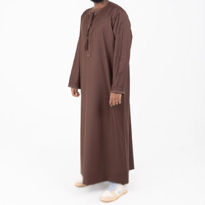 Thobe à manches longues pour hommes musulmans vêtements islamiques arabe saoudien Thobe caftan pour hommes grande taille Caftan pour hommes personnalisé Tussle Premium Design - Product Image 4