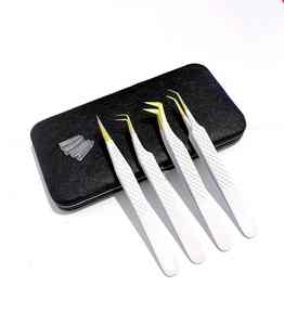 ที่ต่อขนตาปลอมสำหรับต่อขนตาปลอมแบบต่อทำจากสเตนเลสแหนบเพื่อความงามแบบรัสเซียฉลากส่วนตัว - Product Image 3