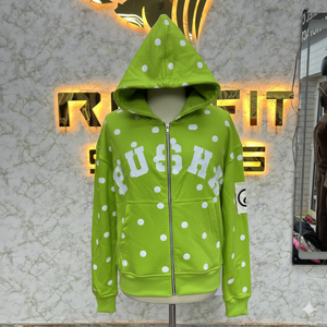 Sweat à capuche zippé pour homme, design unique, imprimé, rembourré, 100% coton, fabriqué en usine pour la saison hivernale, prix bas, sweat à capuche très demandé - Product Image 5