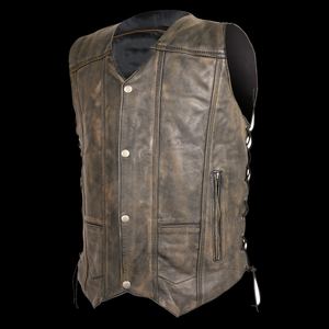 Gilet en cuir respirant 100% de bonne qualité pour hommes, vêtements d'hiver décontractés à la mode, nouveau design à un prix raisonnable - Product Image 5