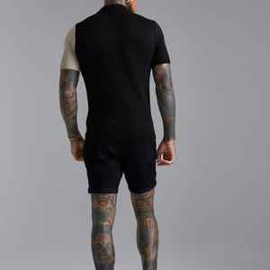 Camiseta de Manga Corta para Hombre, 100% Algodón, Corte Musculoso, Color Sólido, Logotipo Personalizado, Tejido Transpirable, Estilo Casual y Elegante - Product Image 2