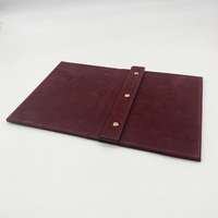 Couverture de menu en cuir véritable pour restaurant A5/A4 sur mesure