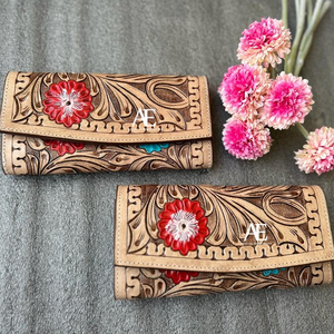 กระเป๋าคลัทช์แกะสลักมือดีไซน์ตะวันตกเคสโทรศัพท์หนังใช้ได้หลากหลายสไตล์สำหรับผู้หญิงมาใหม่สำหรับใช้ในชีวิตประจำวัน - Product Image 1