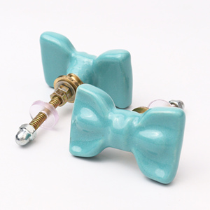 Boutons d'arc en céramique vert turquoise indiens faits à la main poignée de porte d'armoire de cuisine et boutons CK-1738 - Product Image 6