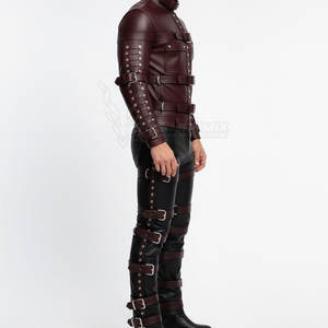 Ensemble veste et pantalon de protection pour moto, boucles réglables, protections rembourrées, sécurité extrême pour la conduite - Product Image 3