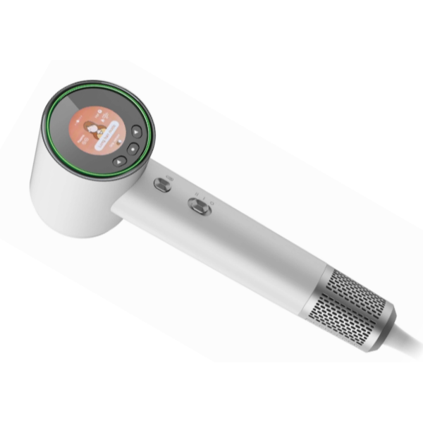 Home Hotel Use High-Speed Electric Hair Dryer Smart Touch Control Ionic Feature TFT Display BLDC Motor 1600-1800W 3-Temperature