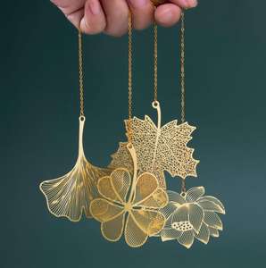 Exquisitos marcapáginas de regalo culturales y creativos, marcapáginas de metal hueco - Product Image 6