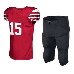 Vente en gros de maillots de football américain avec coutures de haute qualité Nouveaux modèles Uniformes de football américain Vêtements de sport - Product Image 4