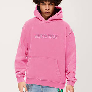 High Quality Cotton Thick Heavy <b>Fleece</b> Pullover Hoodies <b>Men</b> Drop Shoulder Puff Print <b>Oversized</b> <b>Hoodie</b> Custom Logos <b>Men's</b> Hoodies - Product Image 6