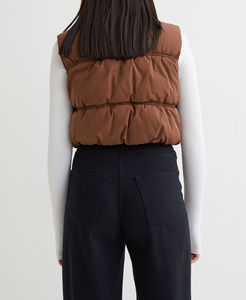 Chaleco ligero para mujer para otoño y primavera, chaleco acolchado para mujer, chaleco acolchado elegante con cremallera, chaleco acolchado cálido para mujer - Product Image 2