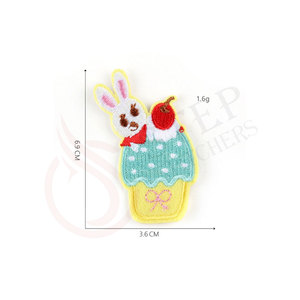 Cartoon Dog Cat <b>Clothes</b> Cute Patches Embroidery Stickers Children School Bag <b>clothes</b> accessories - Product Image 5