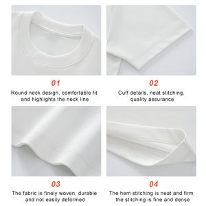 T-shirts pour hommes 100% coton coupe ample imprimé personnalisé avant vierge Style décontracté sérigraphie nouvelle lettre en tissu peigné - Product Image 6