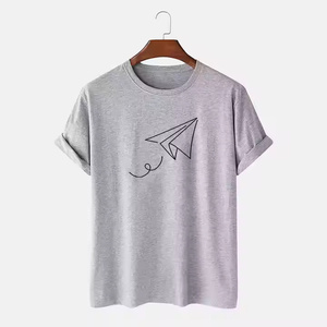 T-shirt de sport décontracté pour homme respirant en gros, faible MOQ, polyester/coton, vêtements de sport confortables, élégants, hip-hop, séchage rapide - Product Image 1