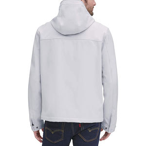 Diseño de bolsillo especial Su propio logotipo Diseño Pullover Hood Custom Waterproof Blank Sport Windbreaker Softshell Jacket - Product Image 6