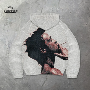 Sudadera con Capucha de Última Moda, 100% Algodón de Calidad, Color Personalizado Clásico, Corte Holgado, Bordada, con Cierre, 340-460 Gsm, Manga Larga - Product Image 4