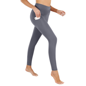 Leggings de yoga de cintura alta XL al por mayor, de longitud completa, de spandex/poliéster, con efecto levantacola y control de abdomen, de secado rápido y transpirables. - Product Image 2