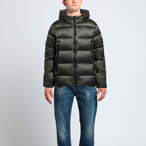 Customized Logo Men's Casual Winter <b>Jacket</b> with Hood High Quality Down and Fabric Puffer Bubble Design with Pockets - Product Image 2