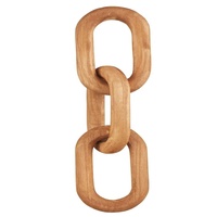 Chaîne décorative en bois de manguier brun sculptée à la main, sculpture en bois indienne, artisanat indien par Lametierartz, prix le plus bas