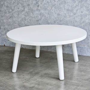Escritorio de Estudio Redondo de Plástico para Niños, Diseño Ergonómico, 65 cm, Mesa Infantil de Madera de Caucho KGD043 - Product Image 5