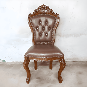 Ensemble de table à manger ovale traditionnelle en bois de style farmhouse antique avec 6 chaises rembourrées pour la maison et l'hôtel - Product Image 4